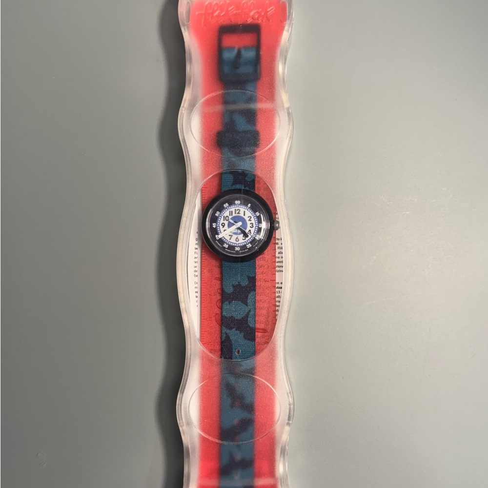 FlikFlak Swiss Kids' Blue Bats Watch